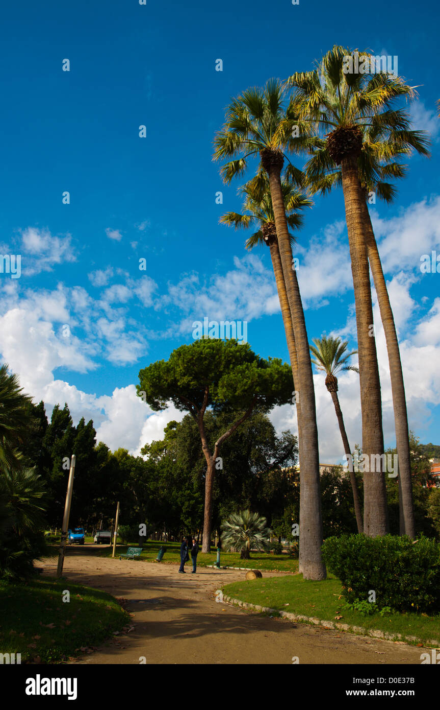 Park der Villa Comunale Chiaia Bezirk Naples Stadt La Campania Region Italien Südeuropa Stockfoto