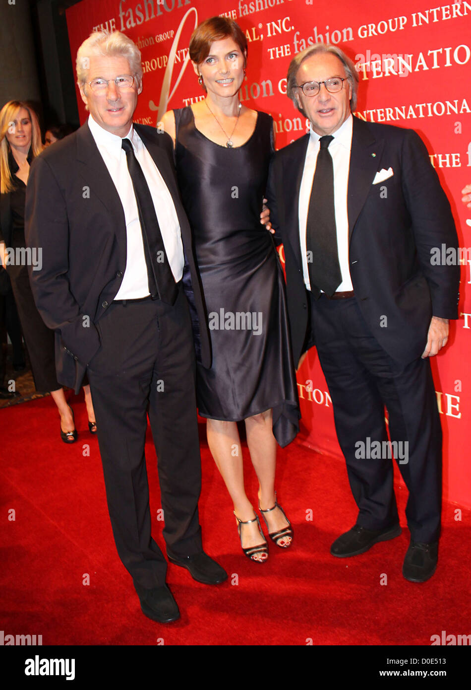 Richard Gere, Carey Lowell und Diedo De La Valle 27. jährliche Nacht der Stars "Globalisten" statt im Cipriani 55 Wall Street Stockfoto