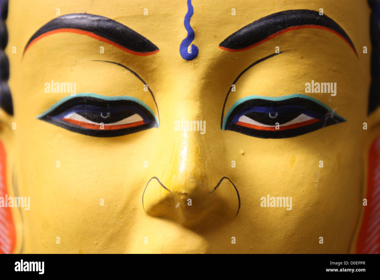 Die Augen des Buddha Stockfoto