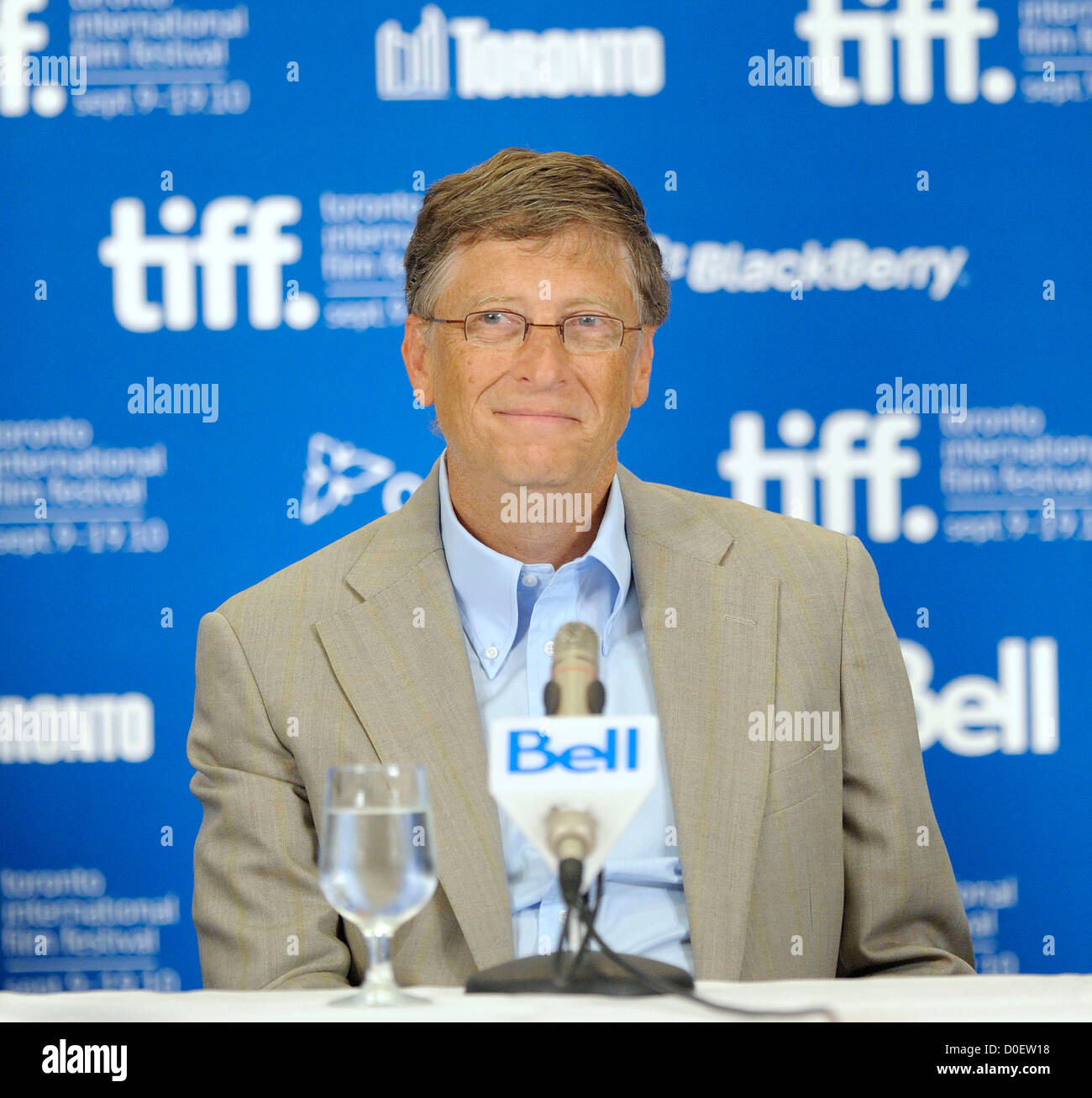 Bill Gates der 35. Toronto International Film Festival "Waiting for Superman" Pressekonferenz abgehalten im Hyatt Regency Stockfoto