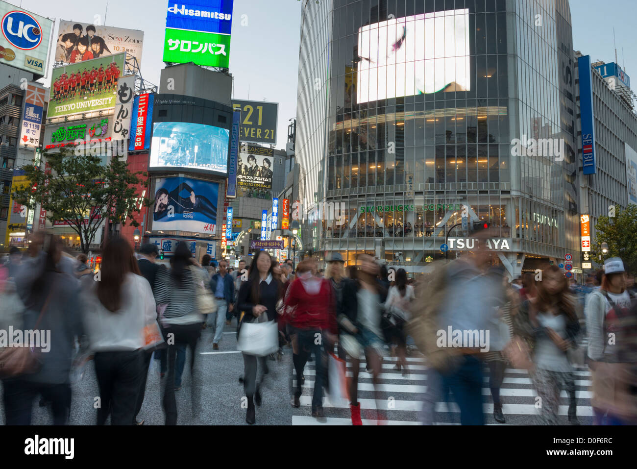 Shibuya Kreuzung Shibuya Tokio Japan Stockfoto