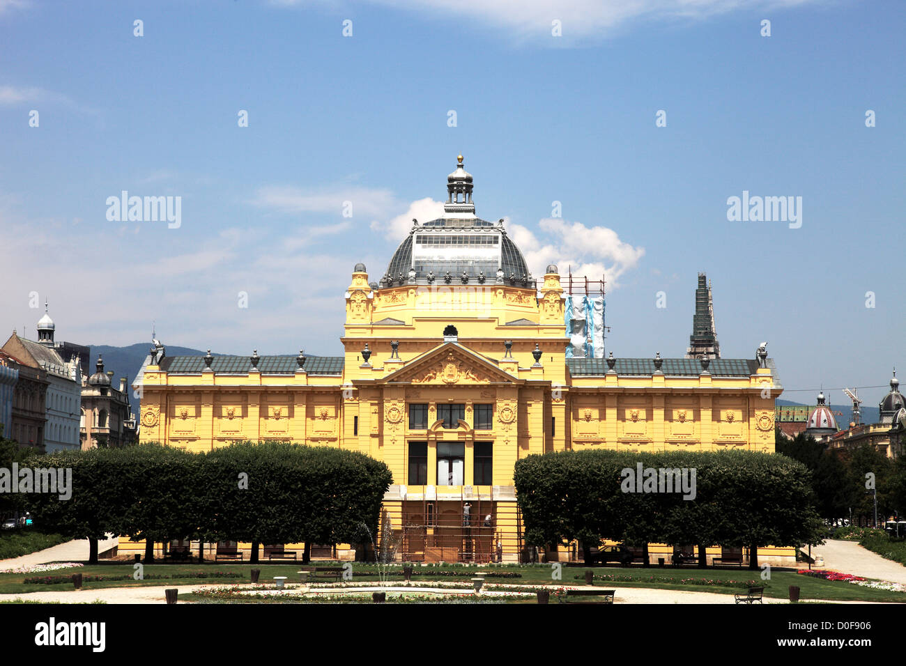 Kunstpavillon, Zagreb Kroatien Stockfoto