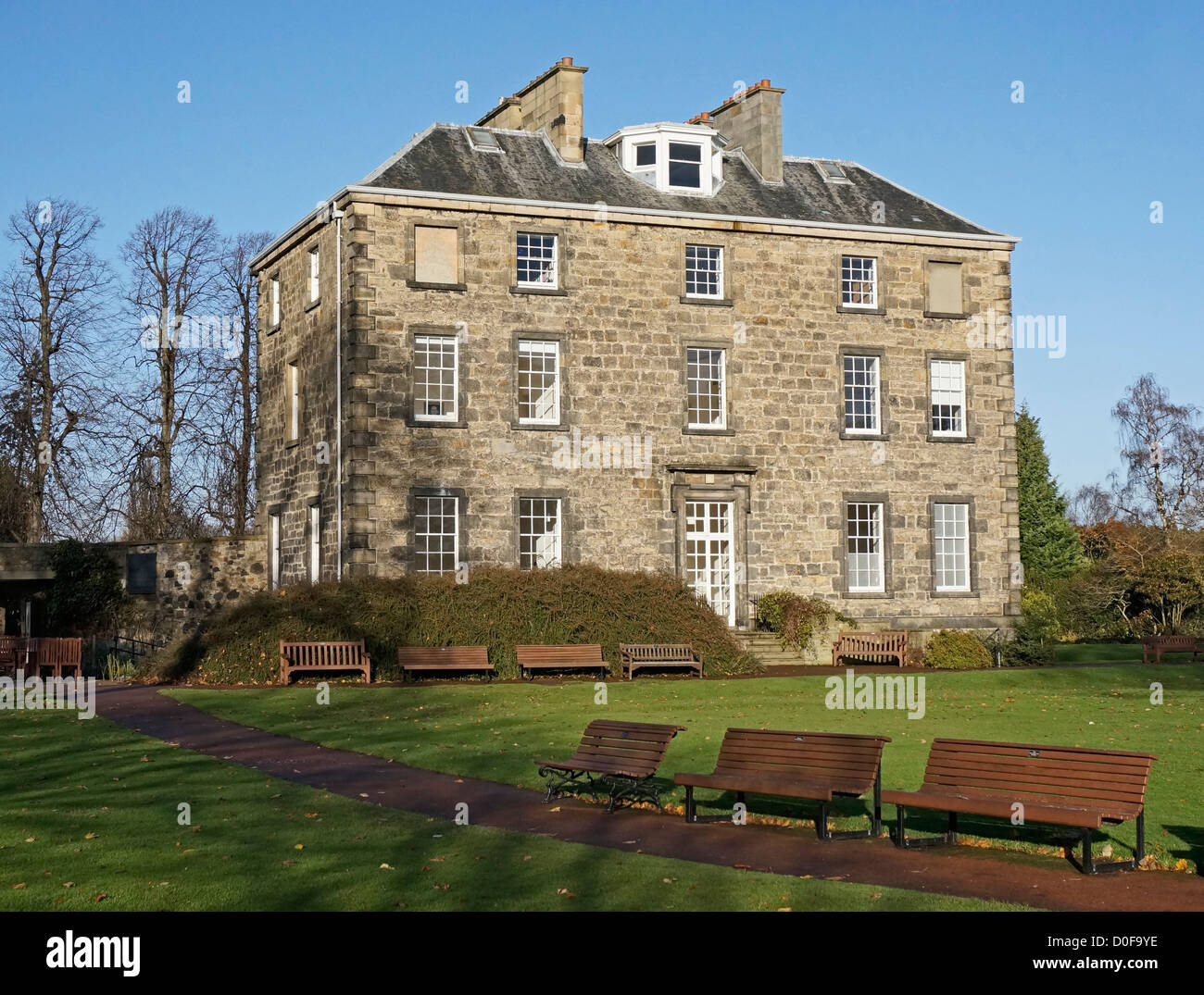 Inverleith House im schottischen Royal Botanic Garden Edinburgh Stockfoto