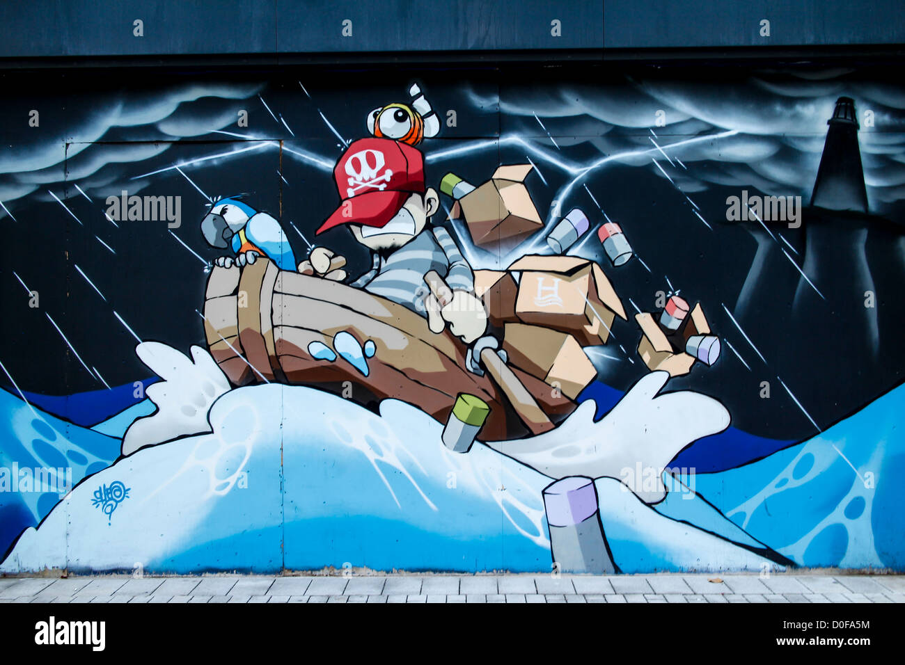 Bristol-graffiti Stockfoto