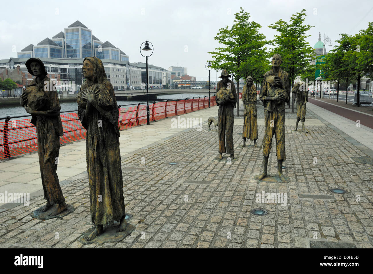 Hungersnot Statuen, Dublin Stockfoto