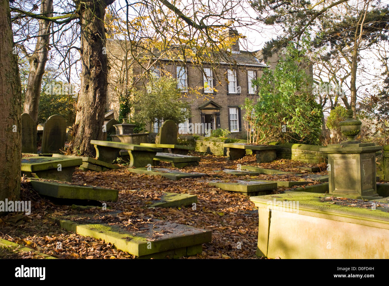 Haworth Pfarrhaus in Land, Bronte, West Yorkshire Stockfoto