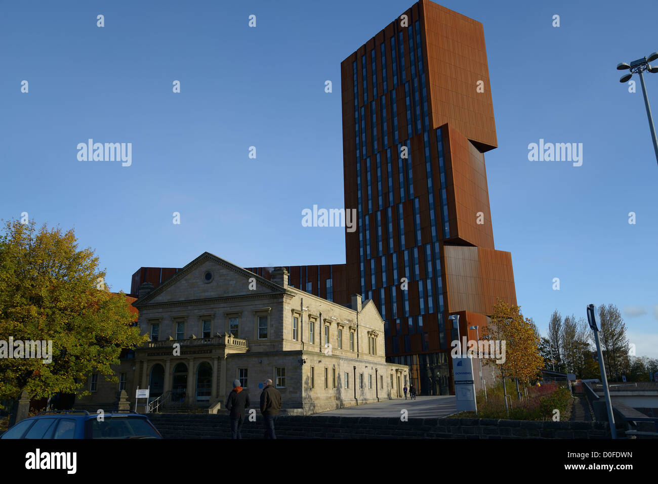 Alte und neue Broadcasting House im Stadtzentrum von Leeds Stockfoto