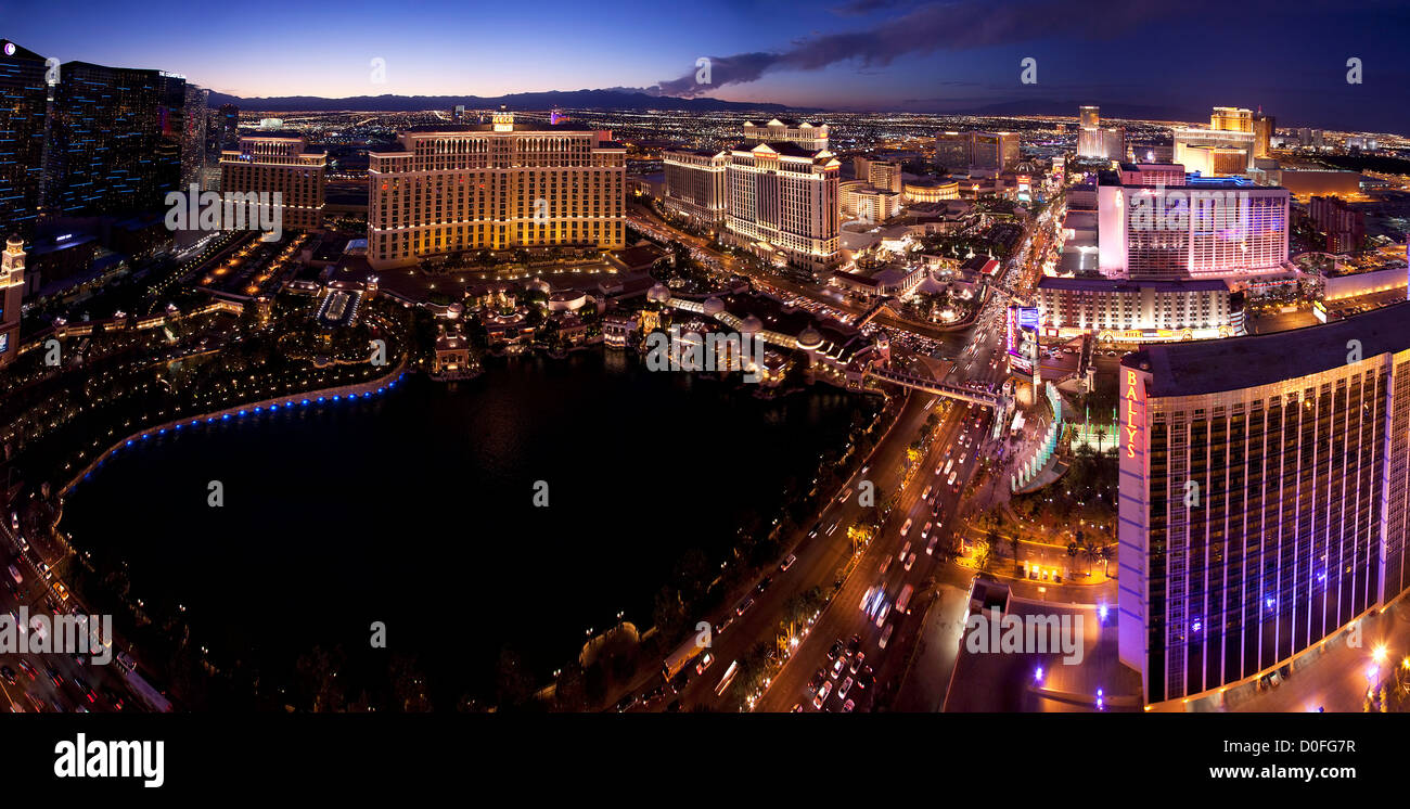 Skyline von Las Vegas Stockfoto