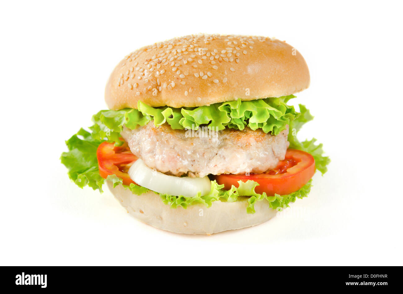 Ein Sandwich Hamburger Fast food Stockfoto