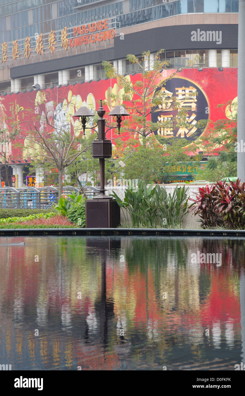 China, Macau. Macau war die erste & letzte europäische Kolonie in China. Paradies Kampek Casino. Stockfoto