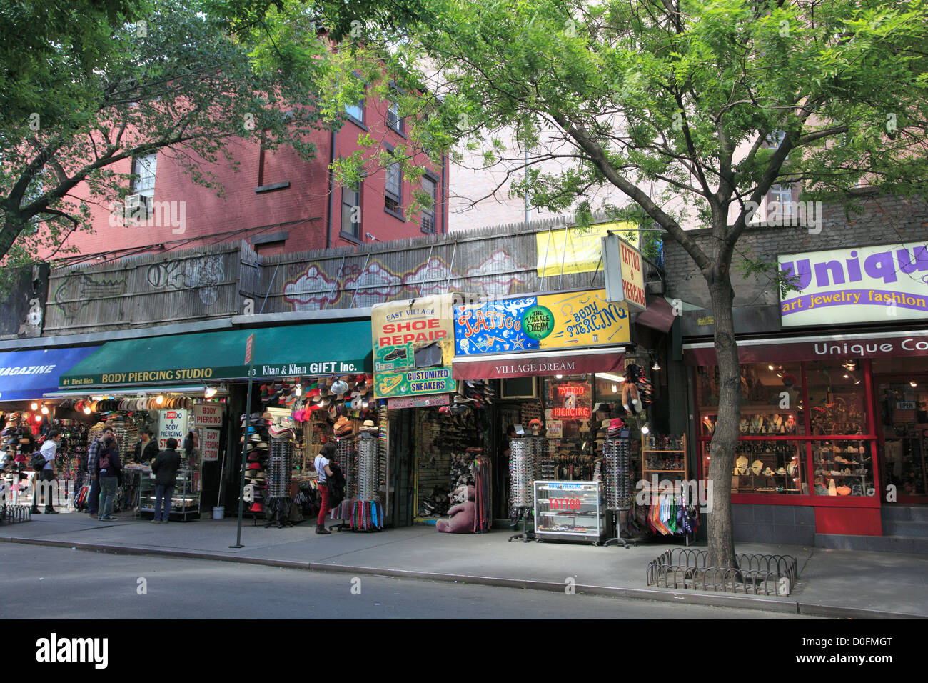 St. Marks Platz, Greenwich Village, East Village, Manhattan, New York City, USA Stockfoto