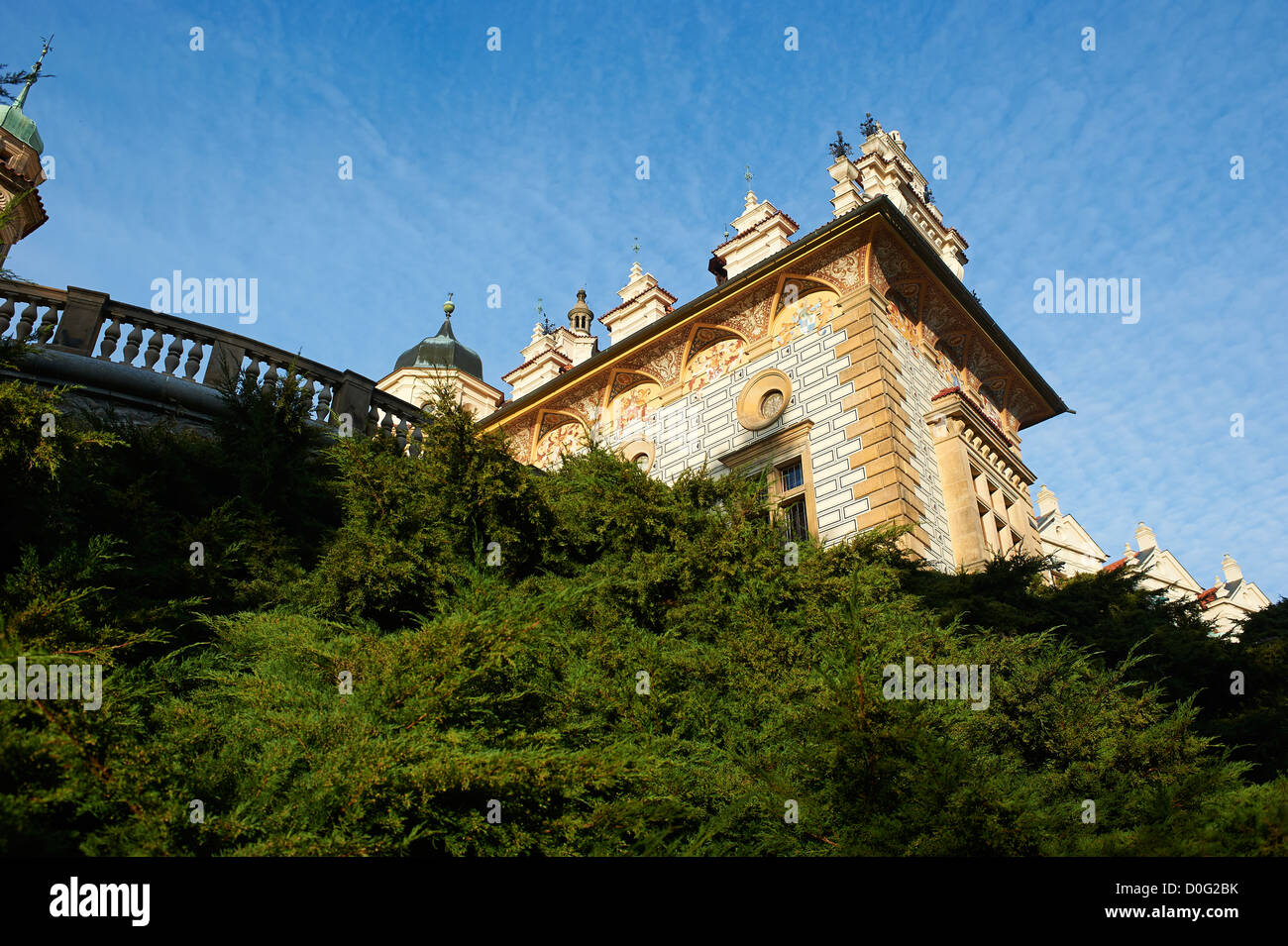 Schloss Pruhonice, Prag, Tschechische Republik Stockfoto