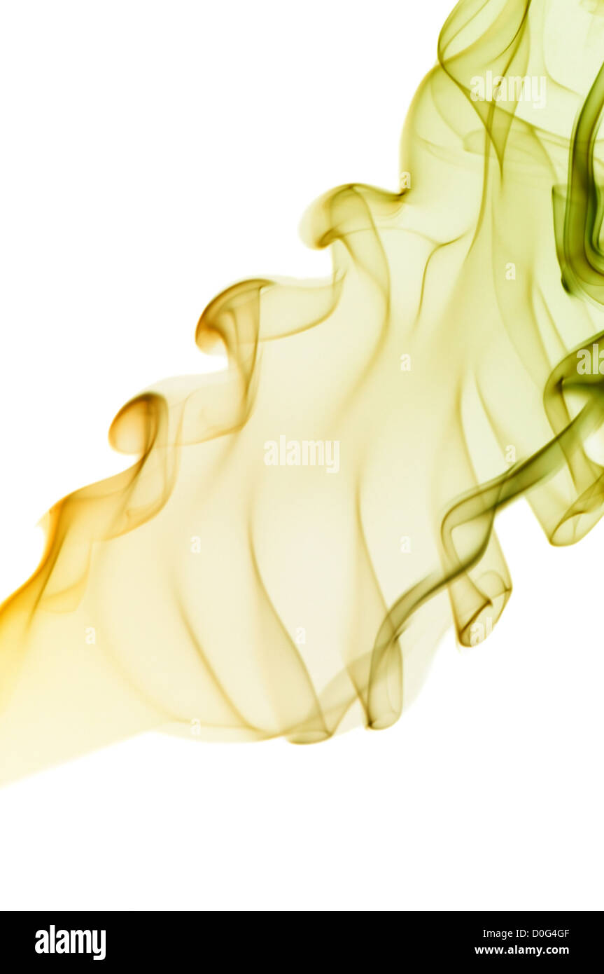 Strudel eingerollt und verdreht Rauch abstrakt Stockfoto