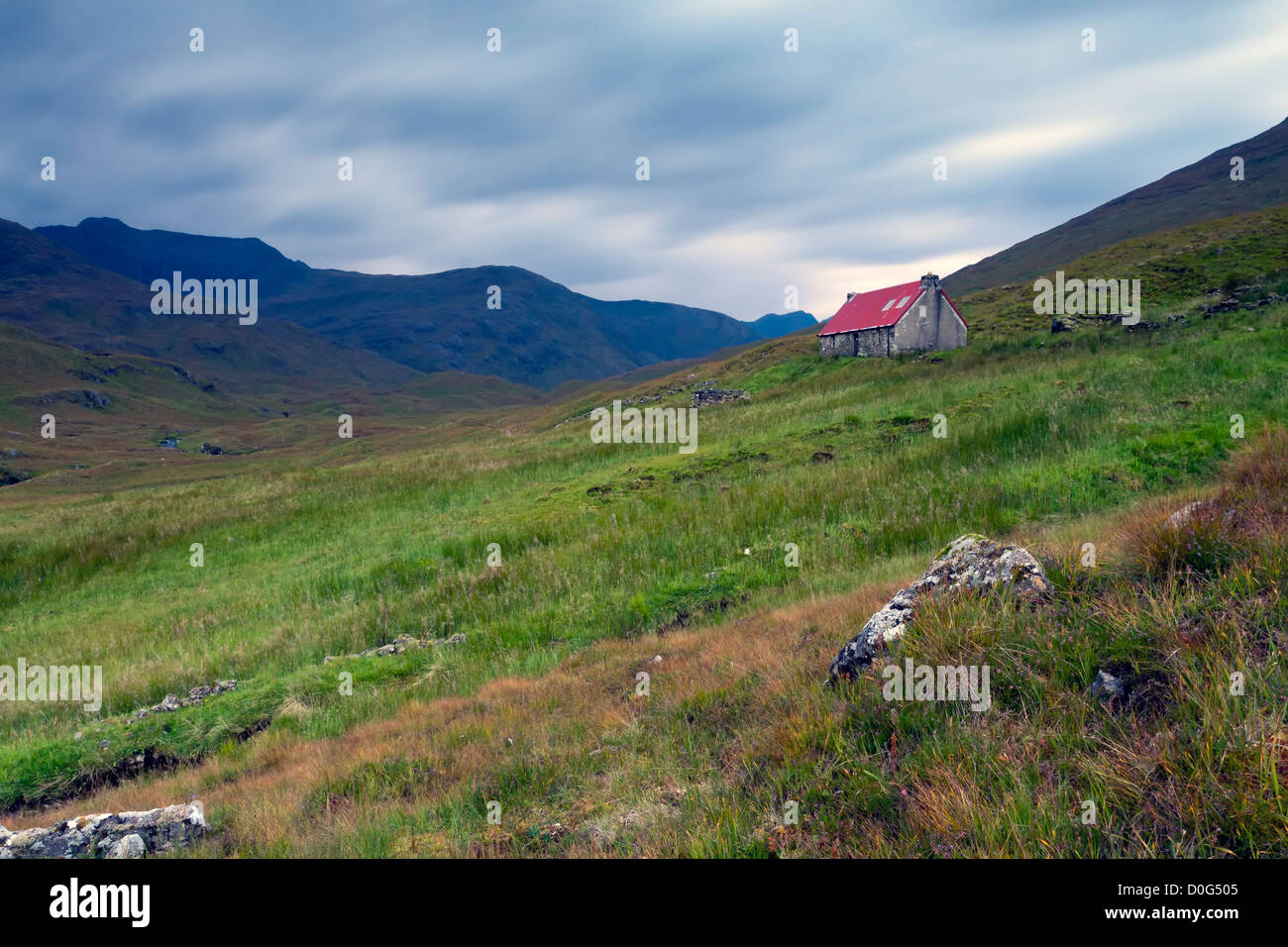 Schutzhütte Camban Berg, Fionngleann, Kintail & Affric, North West Highalnds, Schottland Stockfoto