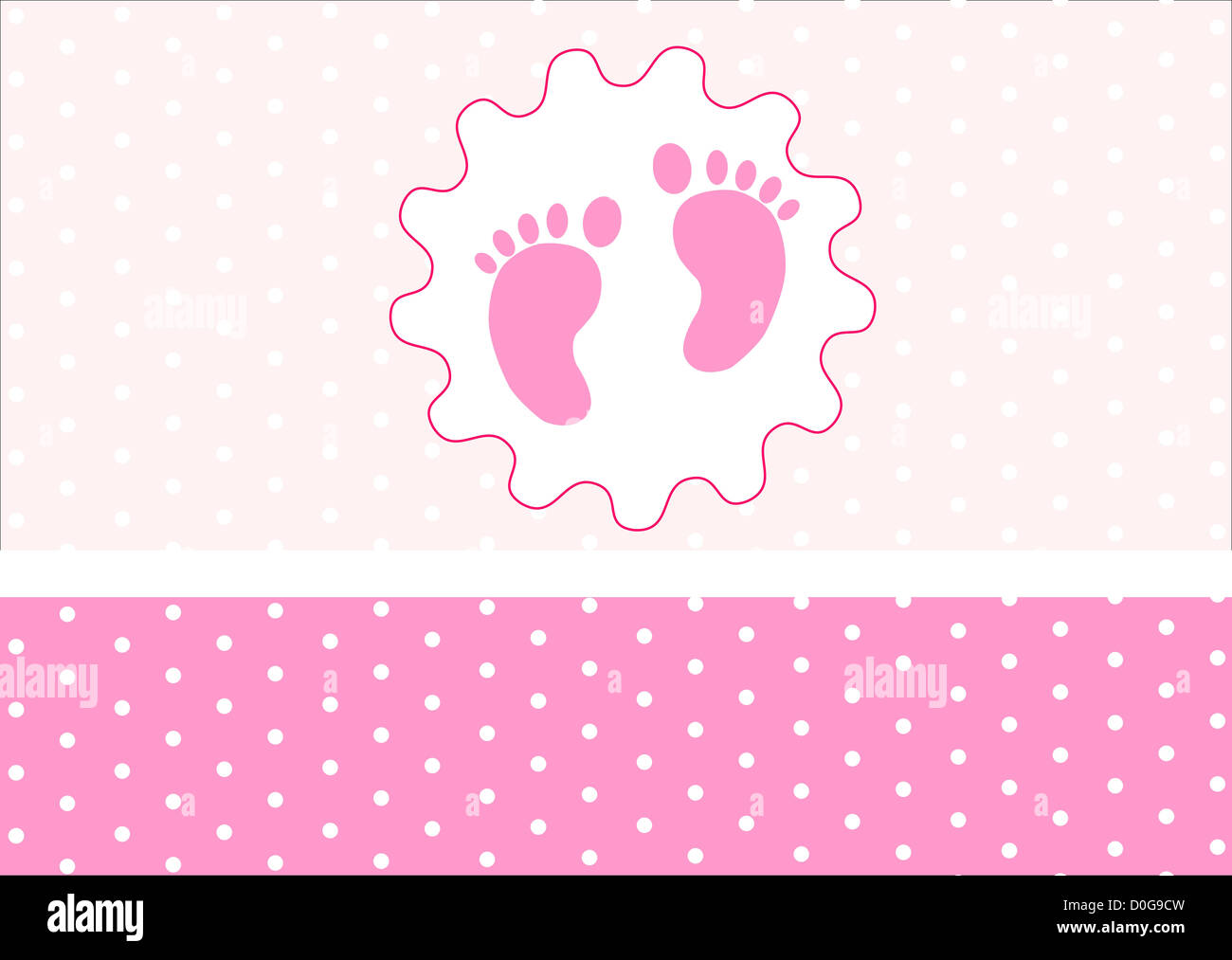 Baby-Ankunft Stockfoto