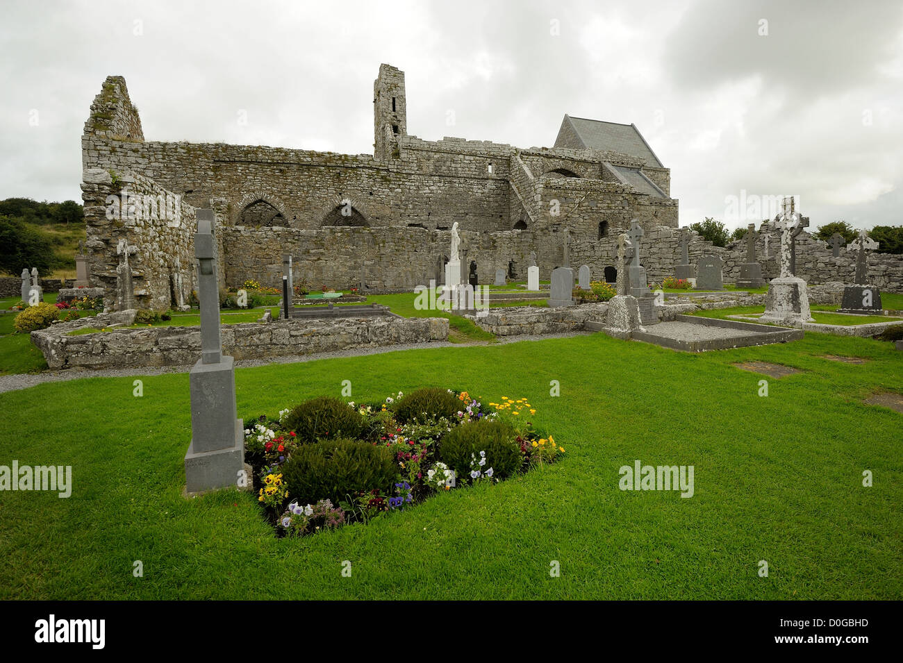 Corcomroe Abbey (Irisch: Mainistir Chorco Modhruadh) ist eine frühe 13. Jahrhundert Zisterzienserkloster Stockfoto
