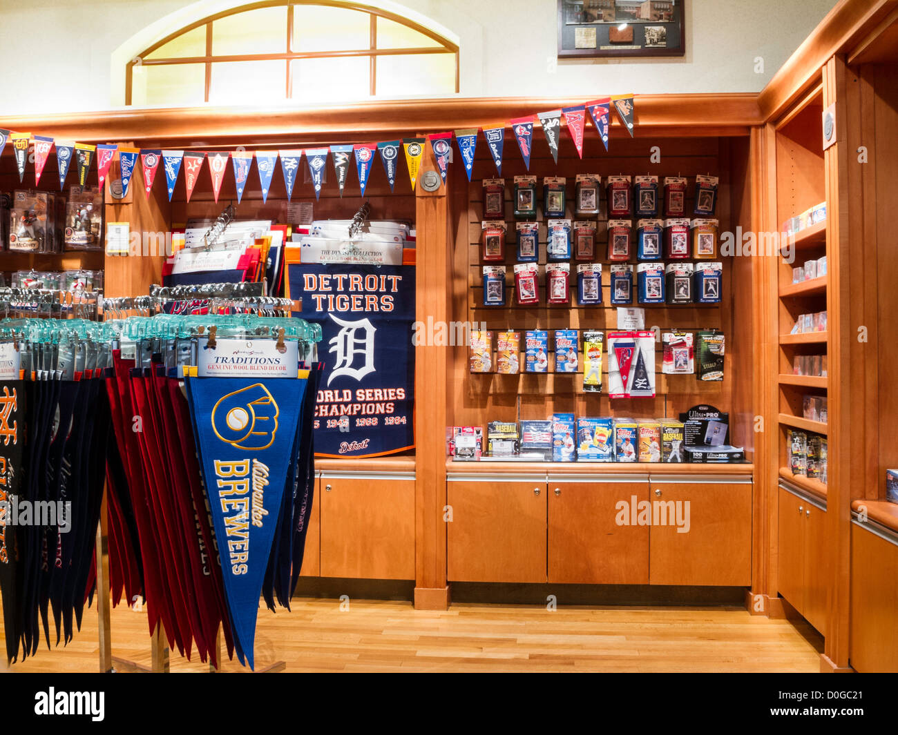 Museumsshop, National Baseball Hall Of Fame in Cooperstown, New York Stockfoto