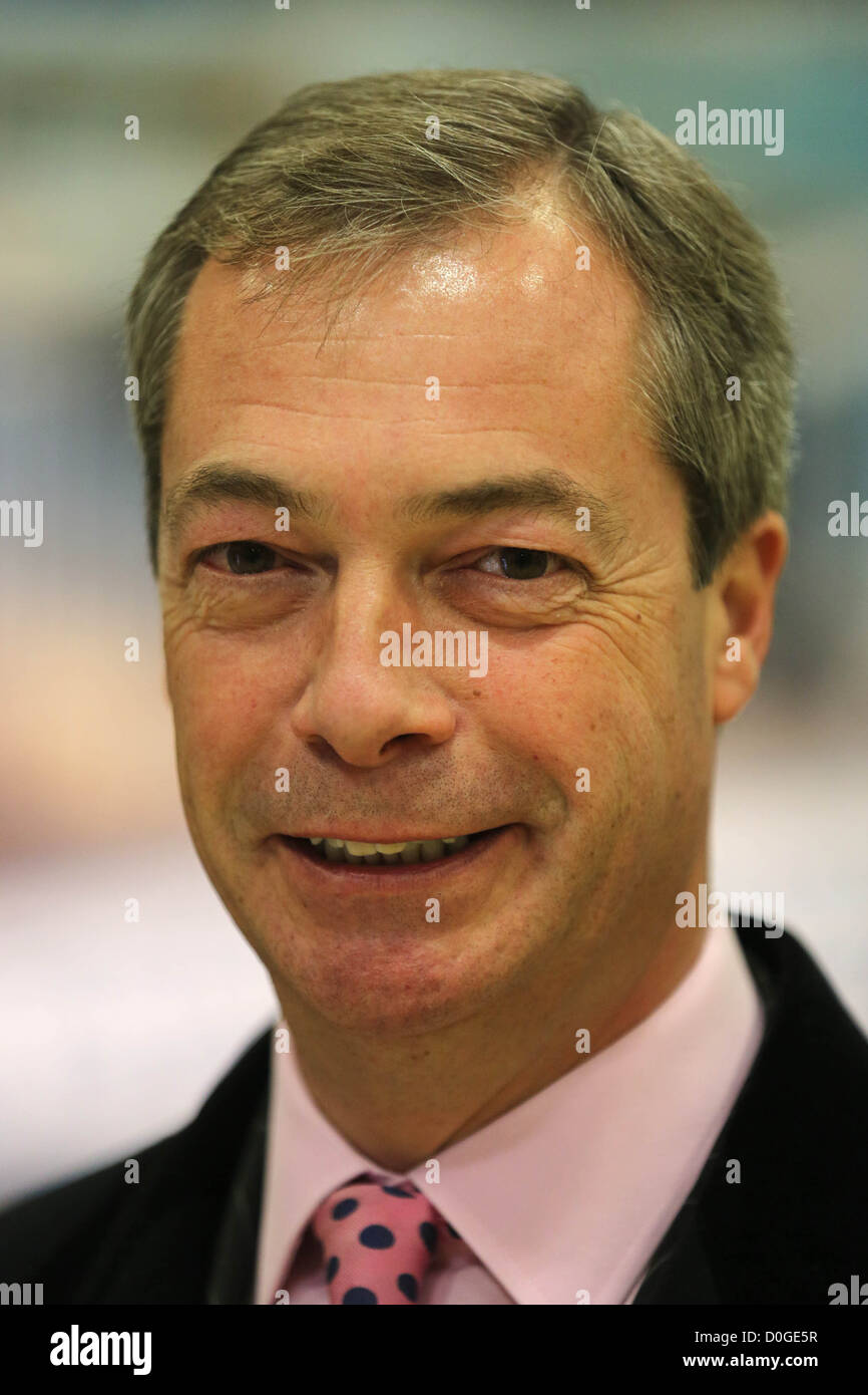 Nigel Farage Ukip Führer Stockfoto