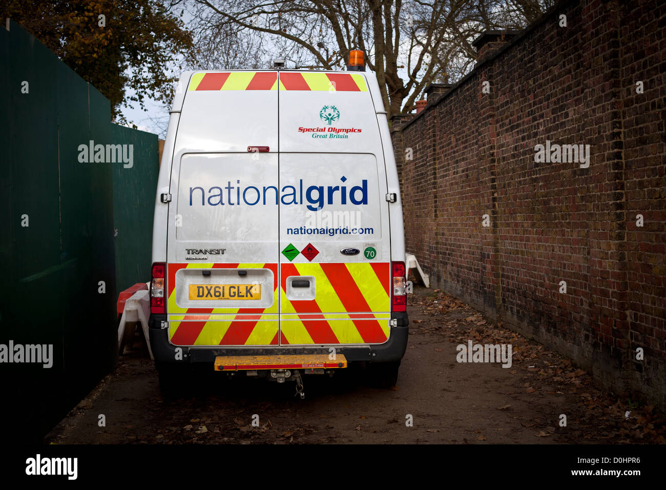 National Grid Van Stockfoto