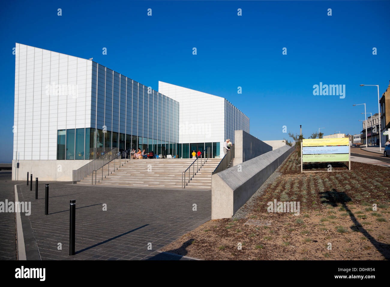 Ein Blick in Richtung der neuen Turner Galerie in Margate. Stockfoto