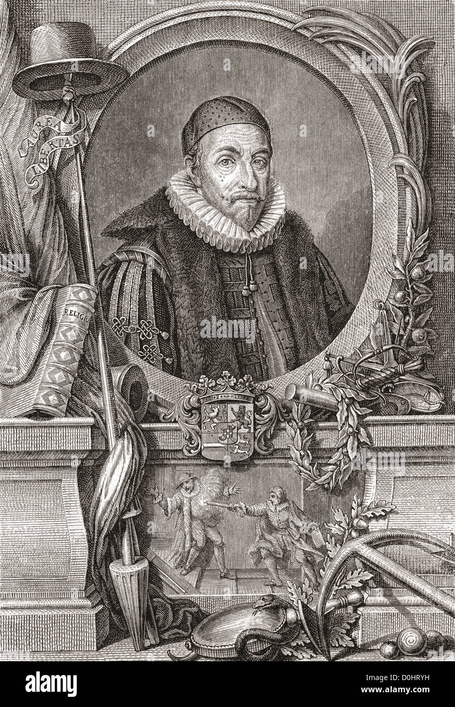 Wilhelm i., Prinz von Oranien, 1533 – 1584, aka William stiller oder Wilhelm von Oranien. Stockfoto