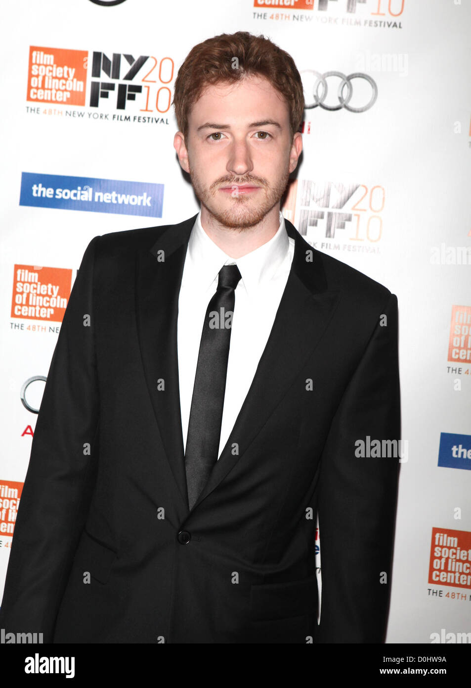 Joseph Mazzello die 48th New York Film Festival - "Social Network" Premiere - Arrivals New York City, USA - 24.09.10 Stockfoto