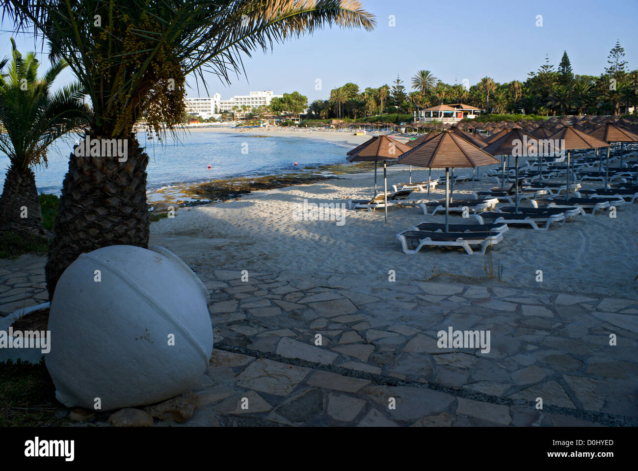 Ayia Napa Zypern Nissi Bucht parken Stockfoto