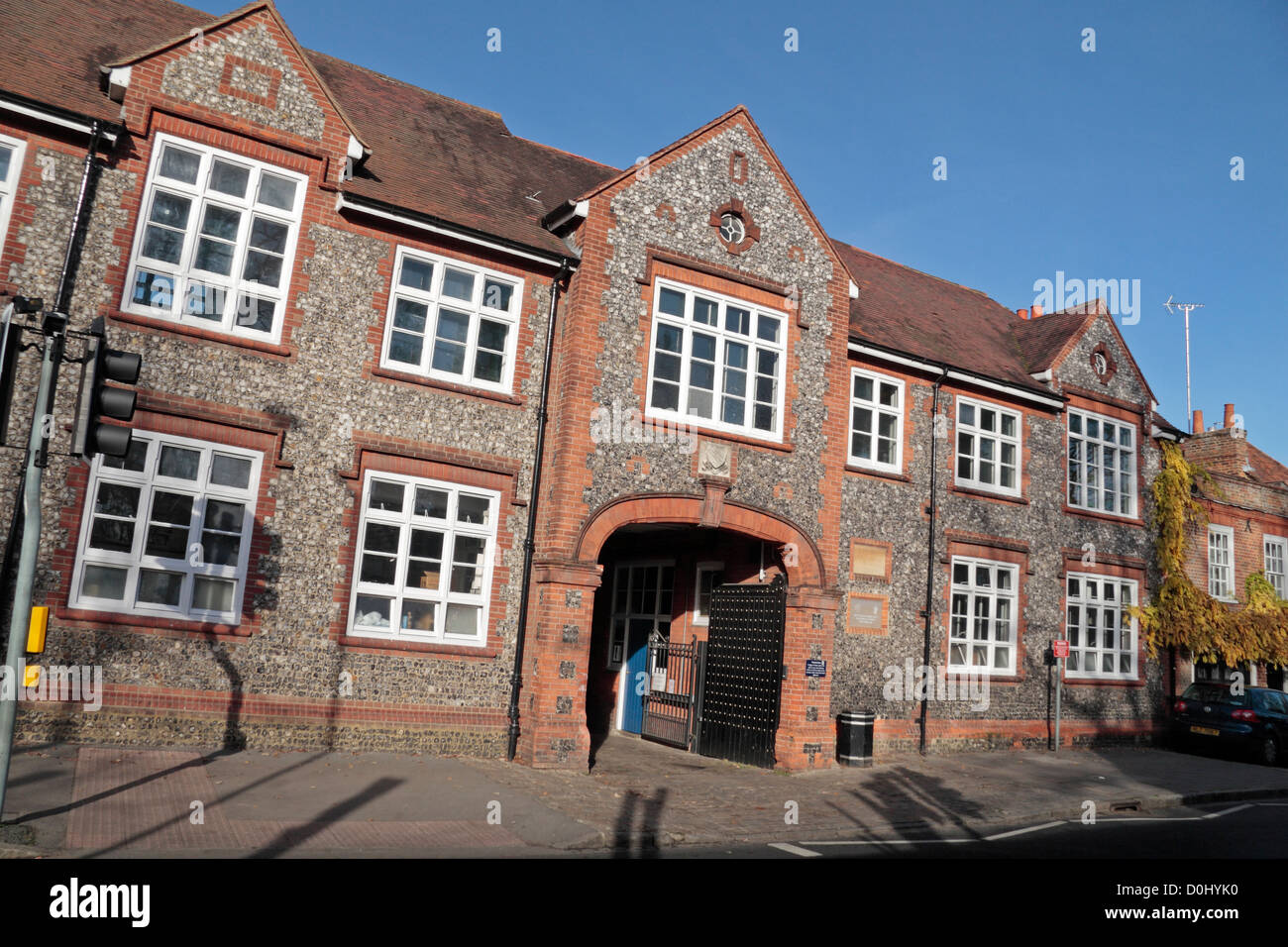 Die Sir William Borlase Gymnasium, Weststraße in Marlow, Buckinghamshire, England. Stockfoto