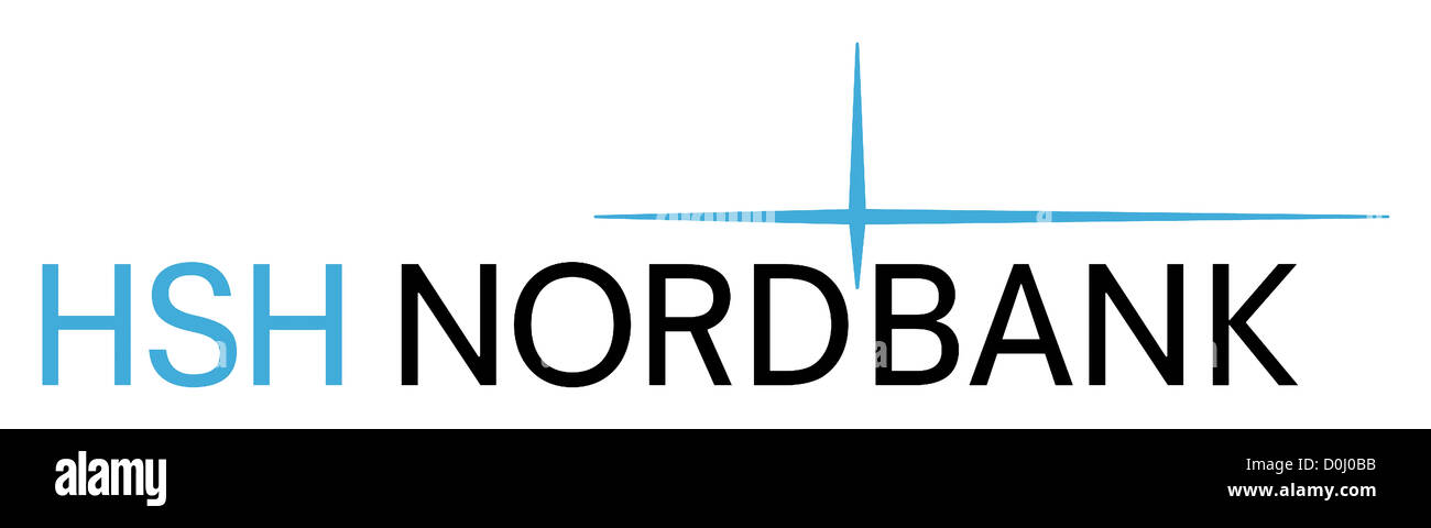 Logo der HSH Nordbank mit Sitz in Hamburg und Kiel. Stockfoto