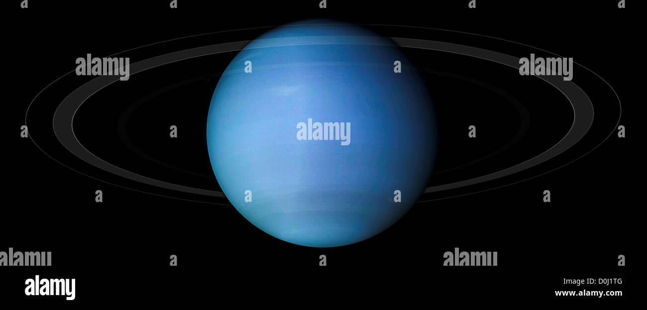 Digitale Illustration des Planeten Neptun Stockfoto