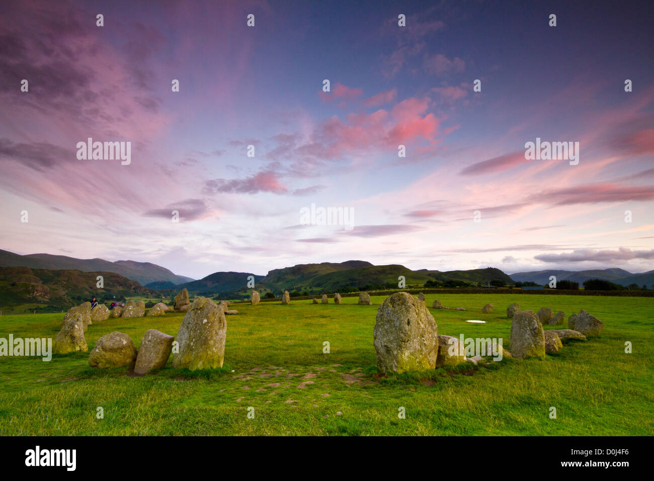 Castlerigg Stone Circle in der Nähe von Keswick. Stockfoto