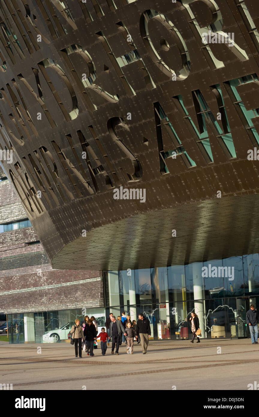 Exterieur des Millenium Centre in Cardiff Bay. Stockfoto