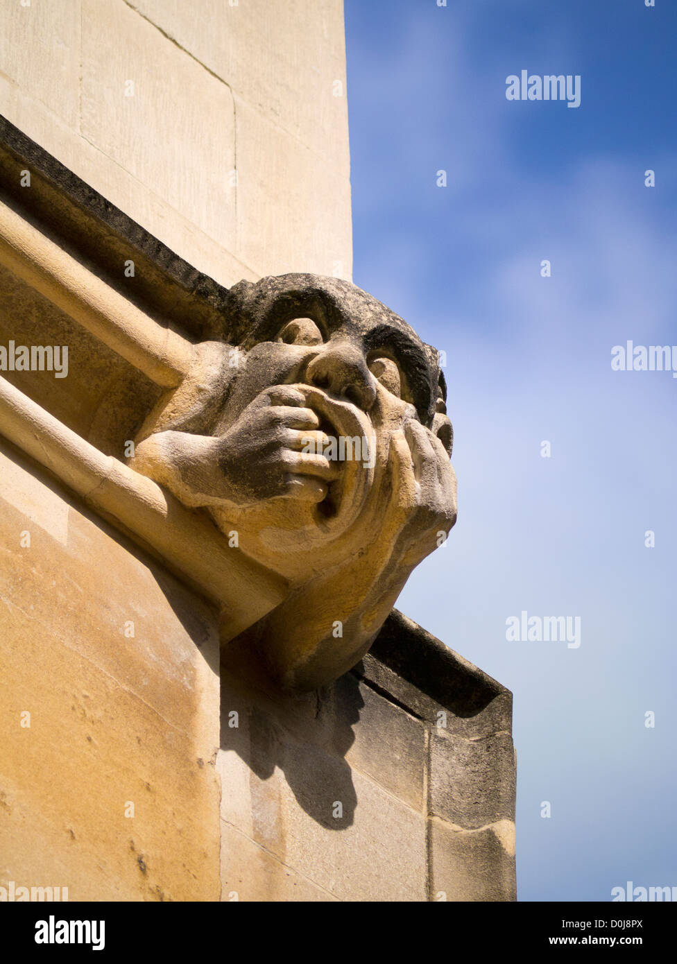 Eines der grotesken des Exeter College in Oxford. Stockfoto