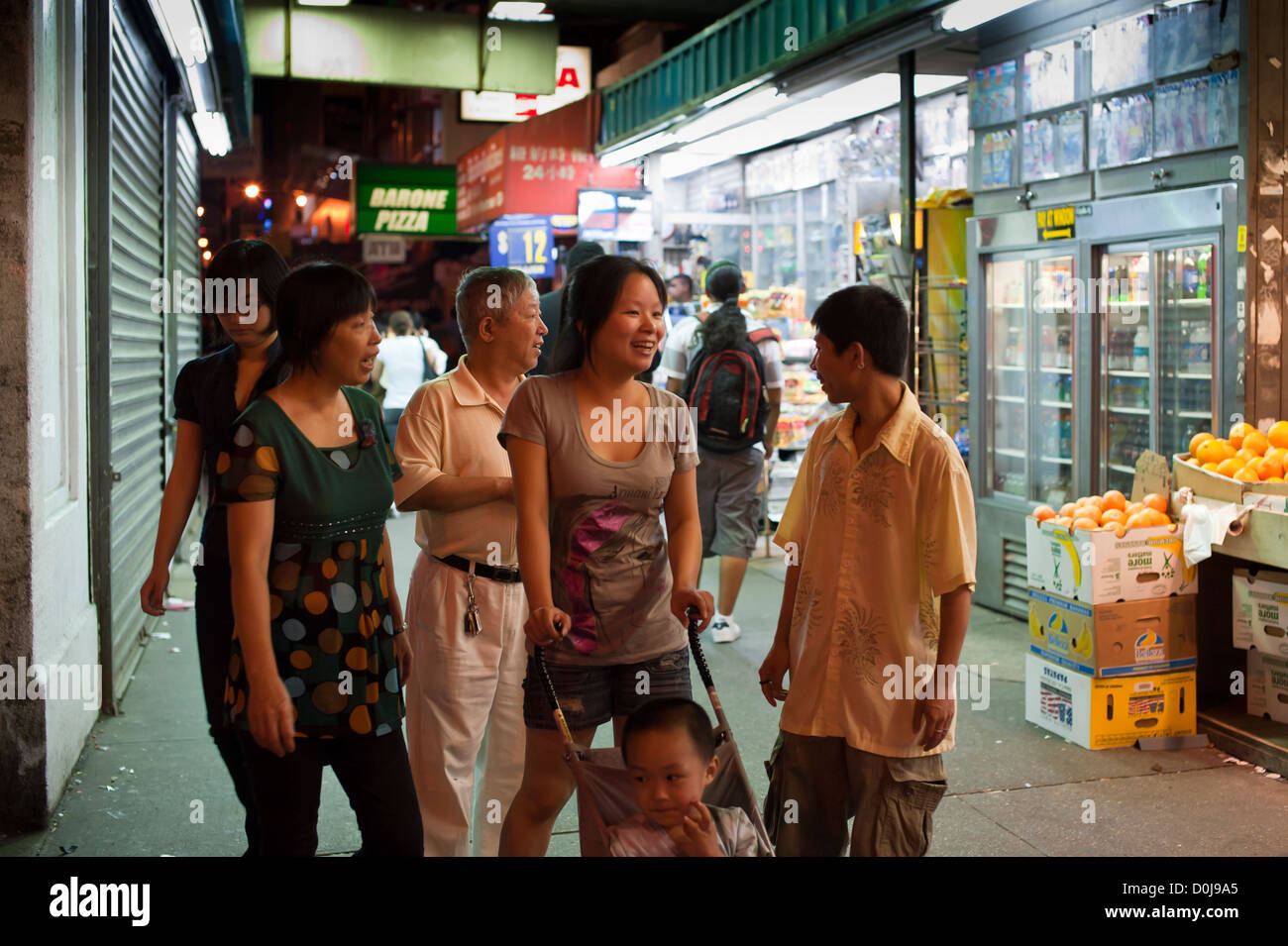 Asiaten in Flushing, New York Stockfoto