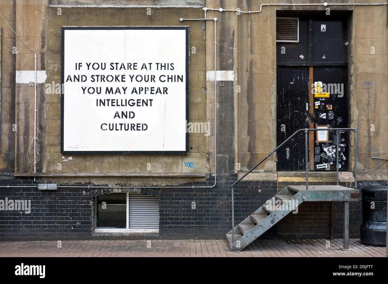 Skurrile Kunst in Brick Lane. Stockfoto