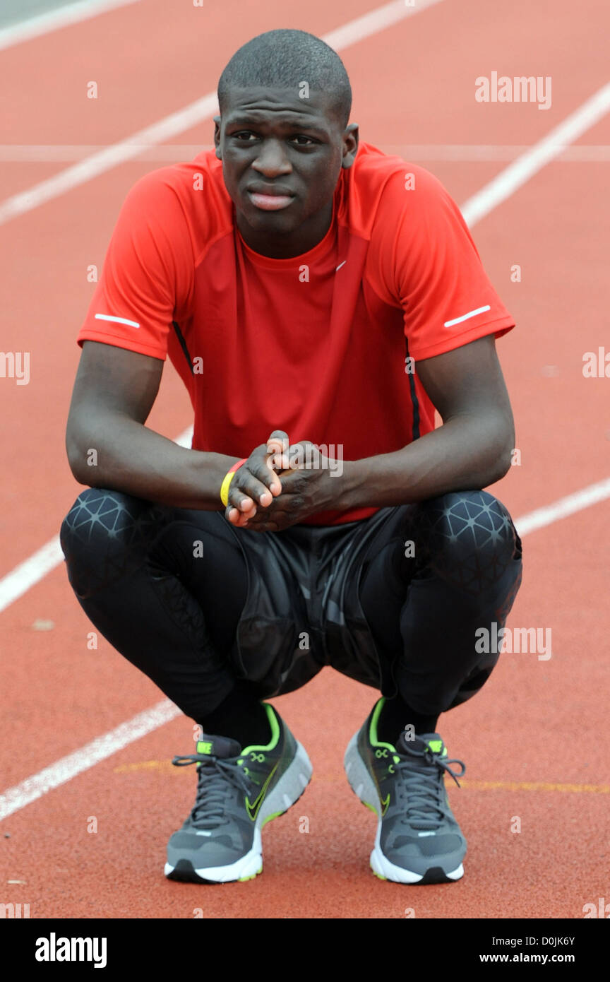 Kirani James, 400-Meter-Weltmeister, Olympiasieger 2012 400 m, Grenadas erster Olympiasieger Stockfoto