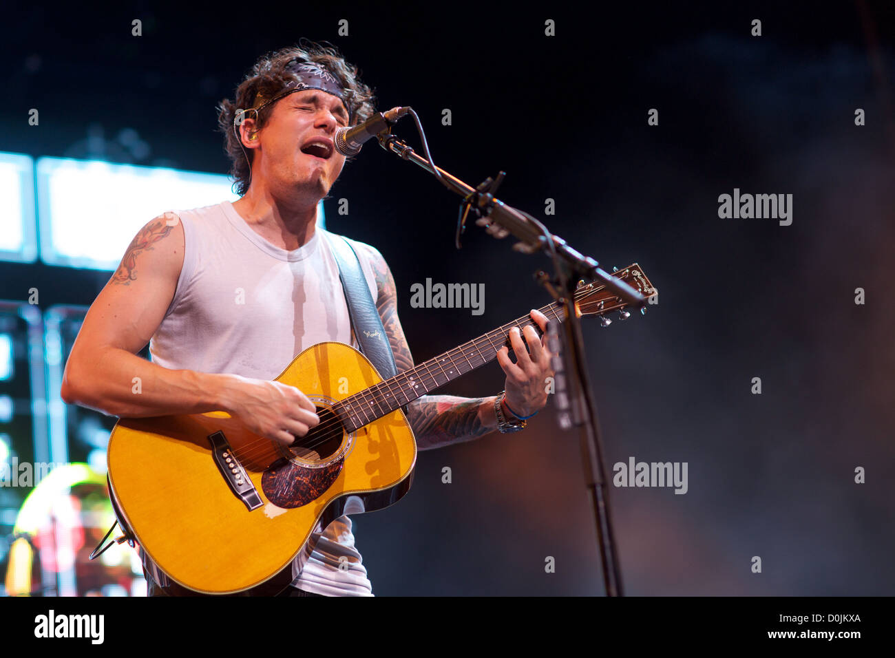 John Mayer tritt an der ersten Midwest Bank Amphitheater Chicago, Illinois - 14.08.10 Ray Stockfoto