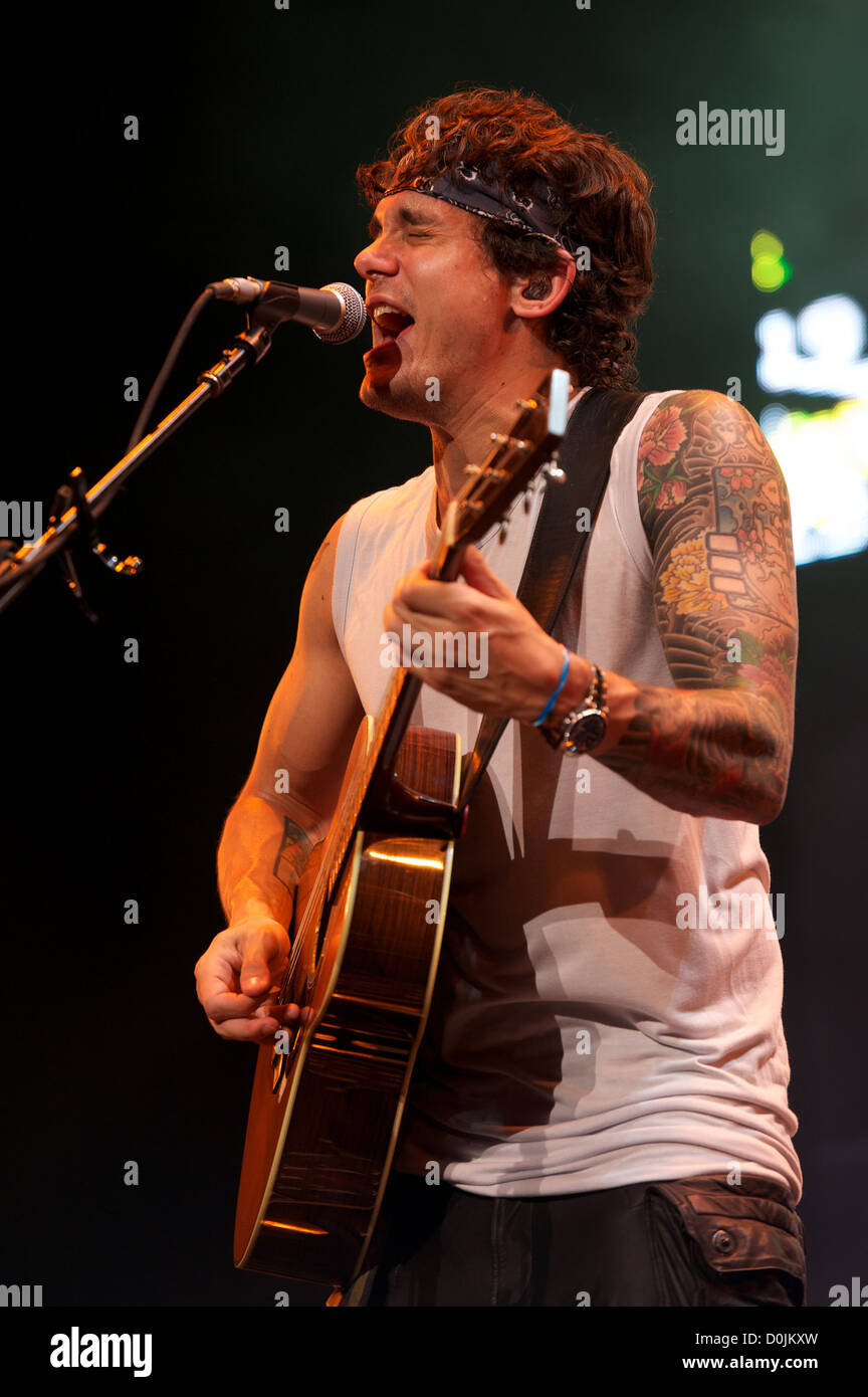 John Mayer tritt an der ersten Midwest Bank Amphitheater Chicago, Illinois - 14.08.10 Ray Stockfoto