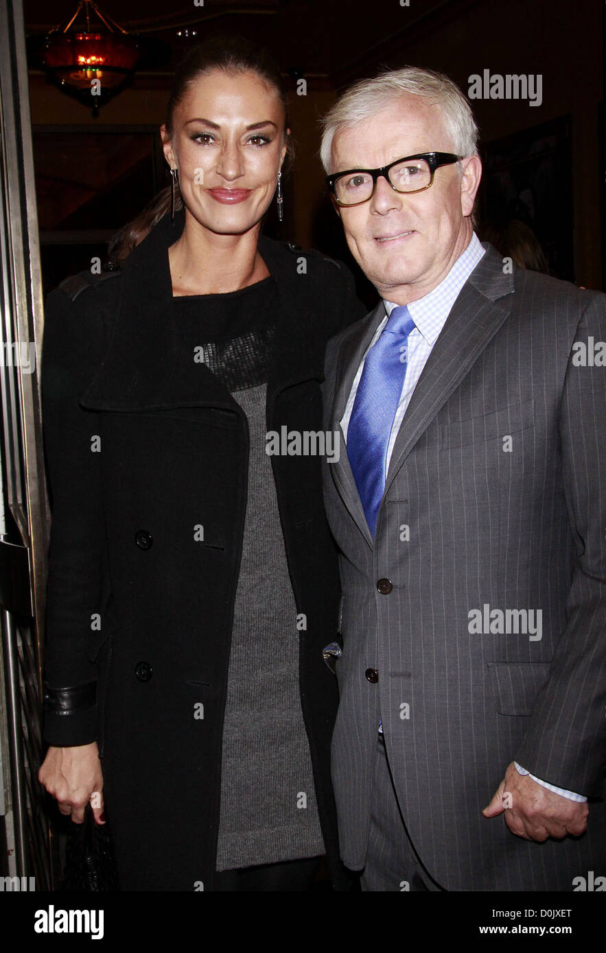 Sara Gettelfinger und John Barrett Öffnung Nacht der Broadway-Produktion von "Shaws Frau Warrens Beruf" Stockfoto