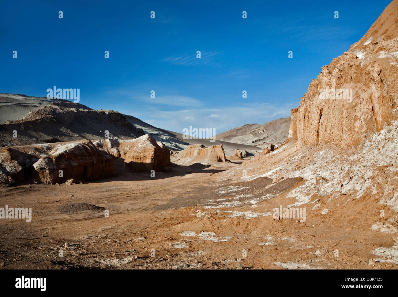 Tal des Mondes, Atacamawüste, Chile Stockfoto