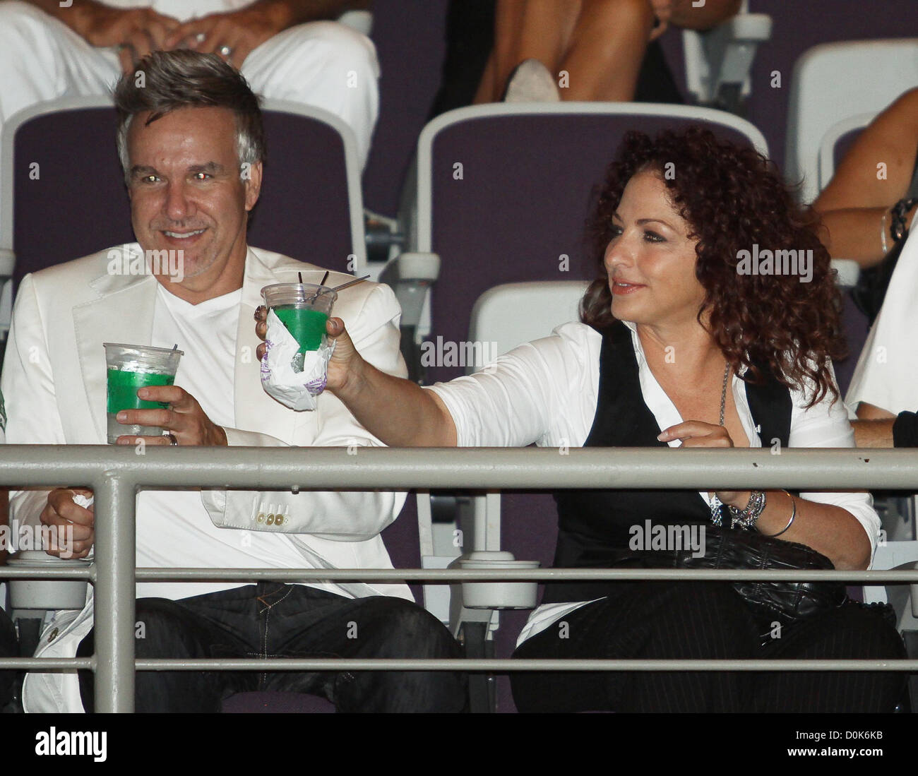 Gloria Estefan Konzertbesuch der Donna Summer im Hard Rock Live im Seminole Hard Rock Hotel & Casino Hollywood, Florida Stockfoto