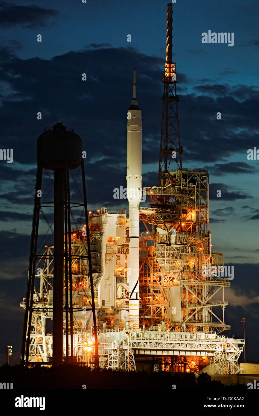 Ares ich-X--Erstflug einer Neumond-Rakete Stockfoto