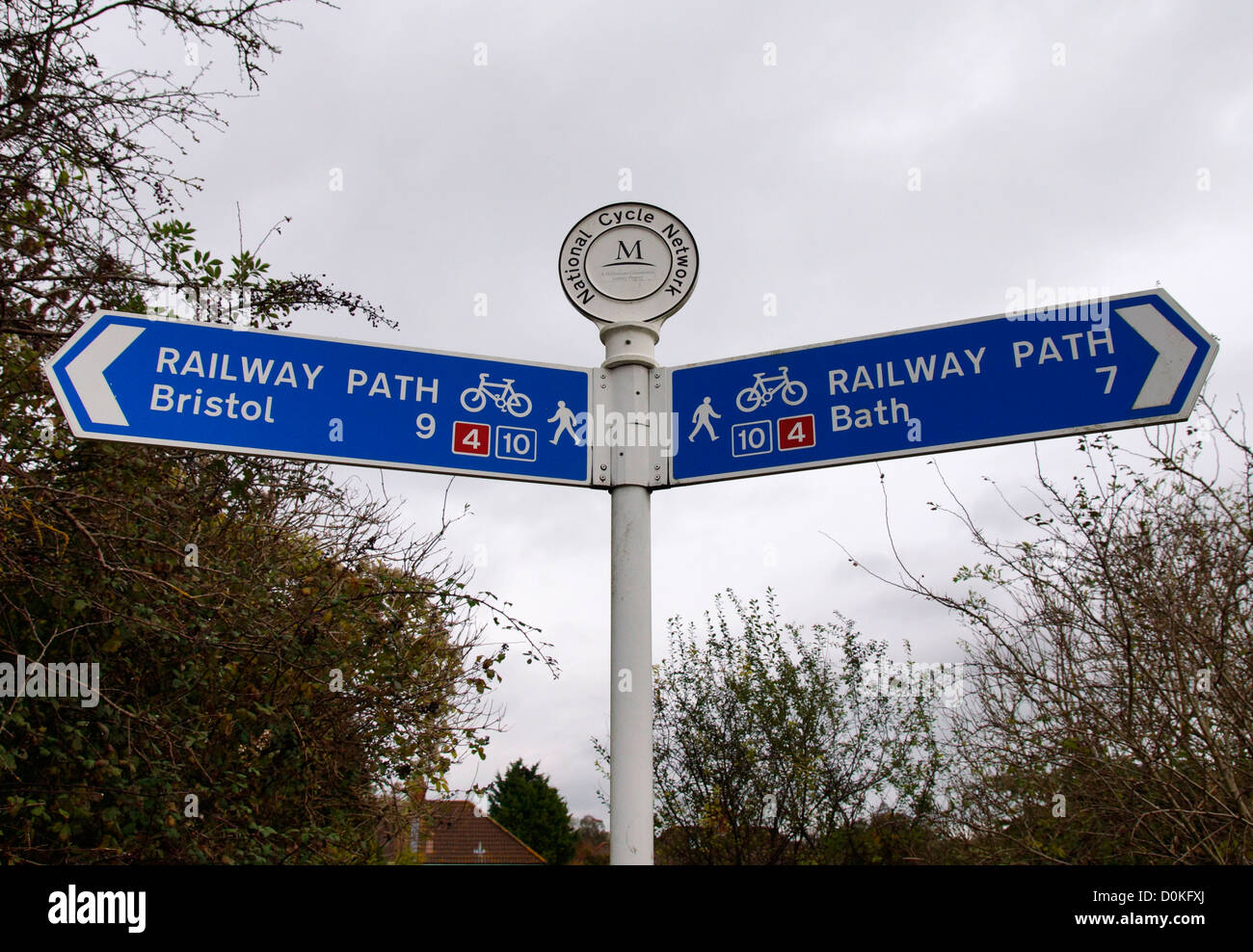 Der Bahnhof Radweg zwischen Bath und Bristol Stockfoto