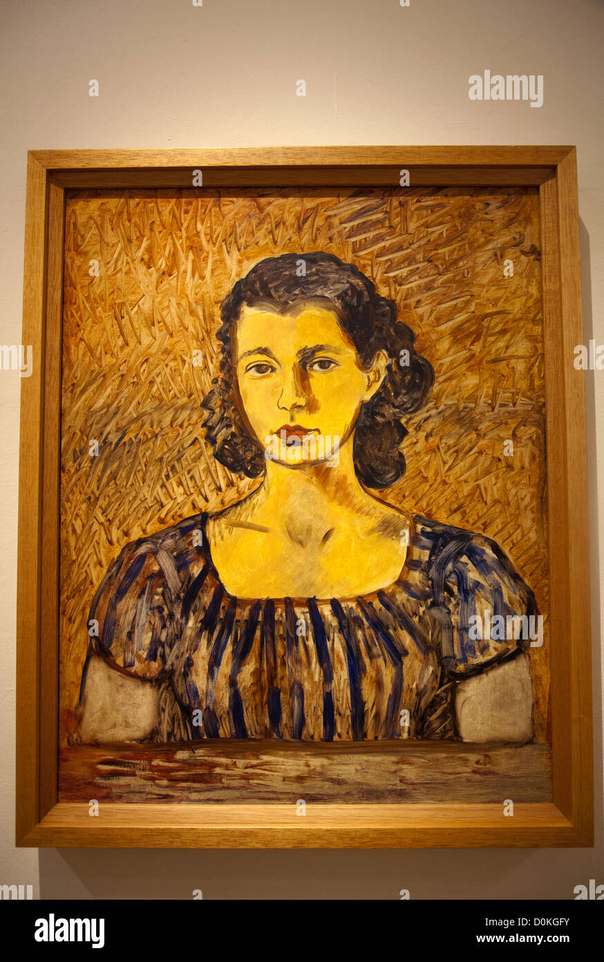 Malerei, 'Portrait Arija Muray' im Museo Frida Kahlo in Coyoacan in Mexiko-Stadt DF Stockfoto