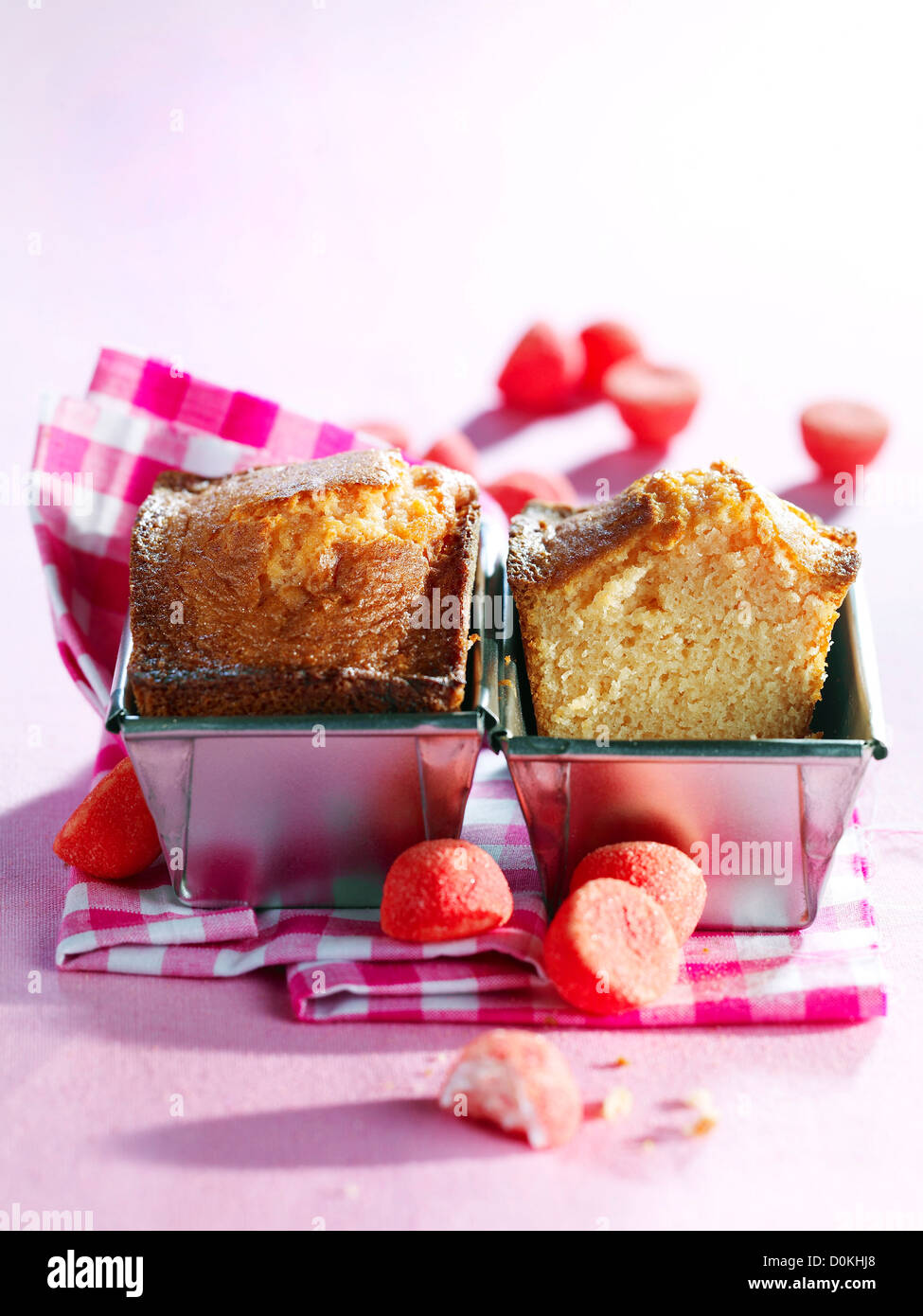 Tagada Mini-Kuchen Stockfoto