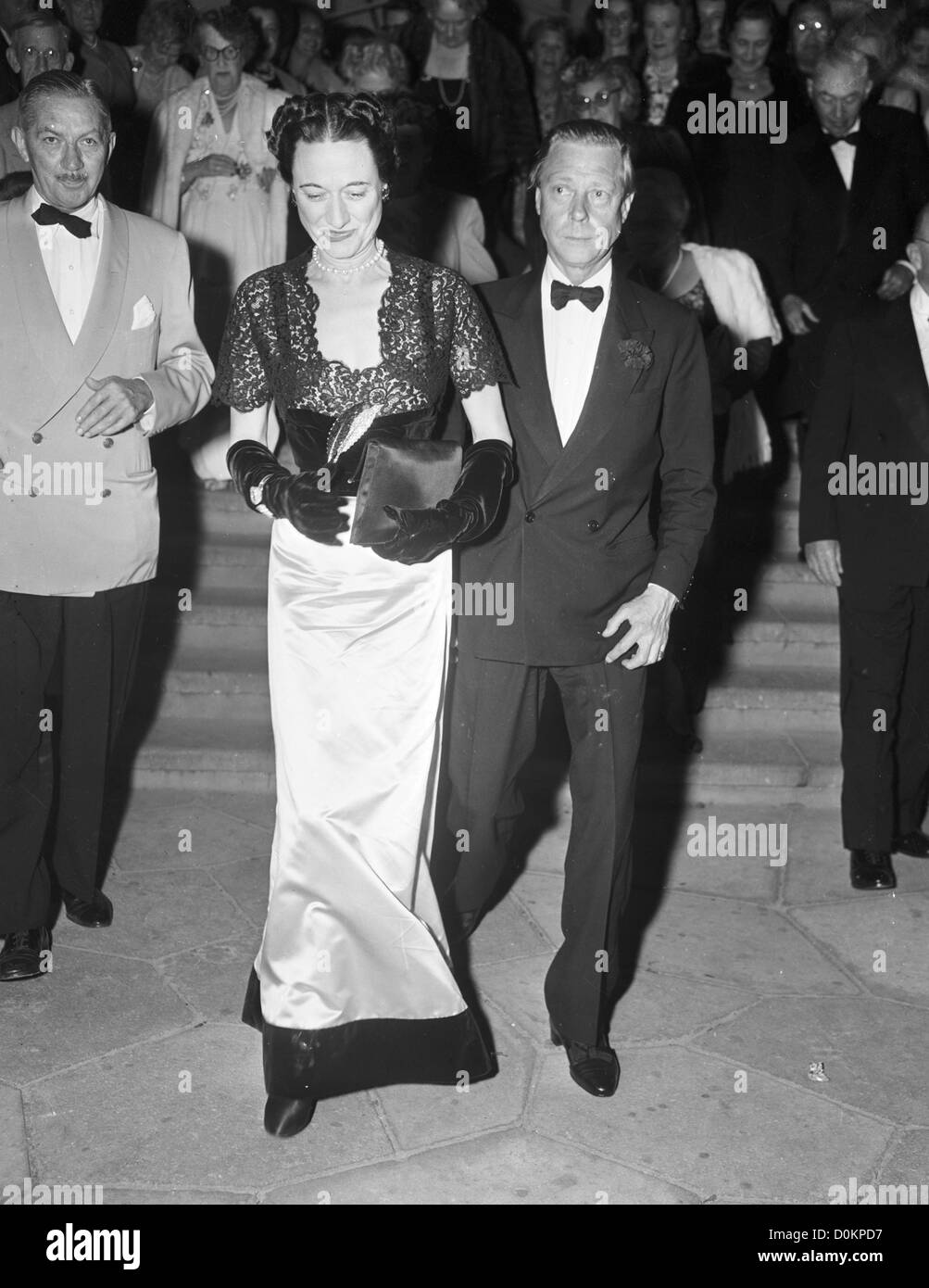 Herzog und Herzogin von Windsor im Paramount Theater in Palm Beach, FL, 1948 (Foto von Bert Morgan/Bert Morgan Archiv) Stockfoto