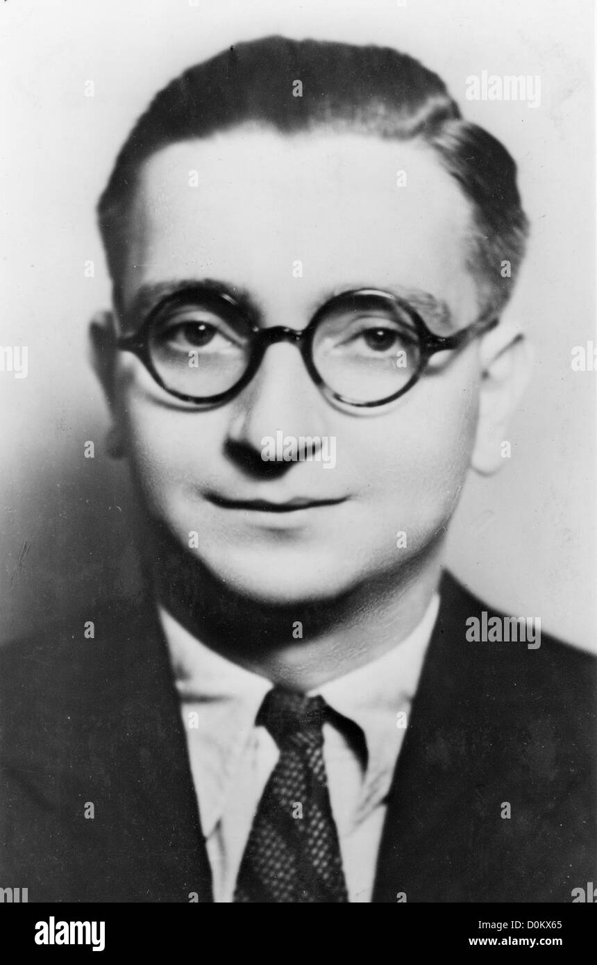 MAURICE BURMAN englischen big band Musiker etwa 1940, die später eine Pop-Musikschule in London gegründet Stockfoto