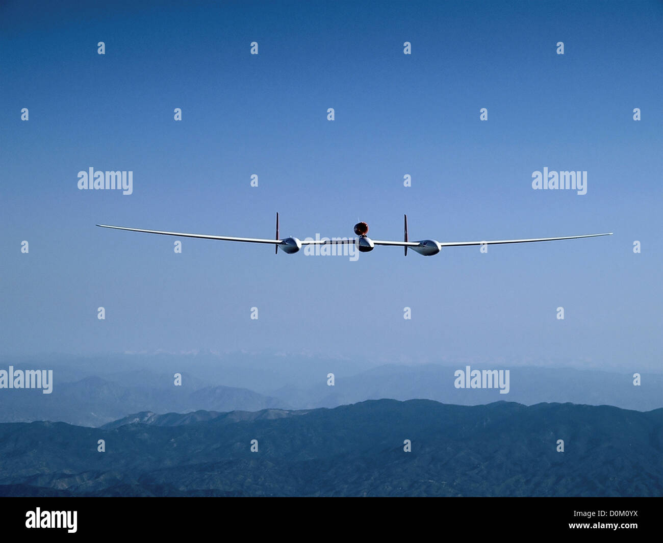 Round-the-World-Flug von Burt Rutan Global Flyer Flugzeugen Stockfoto