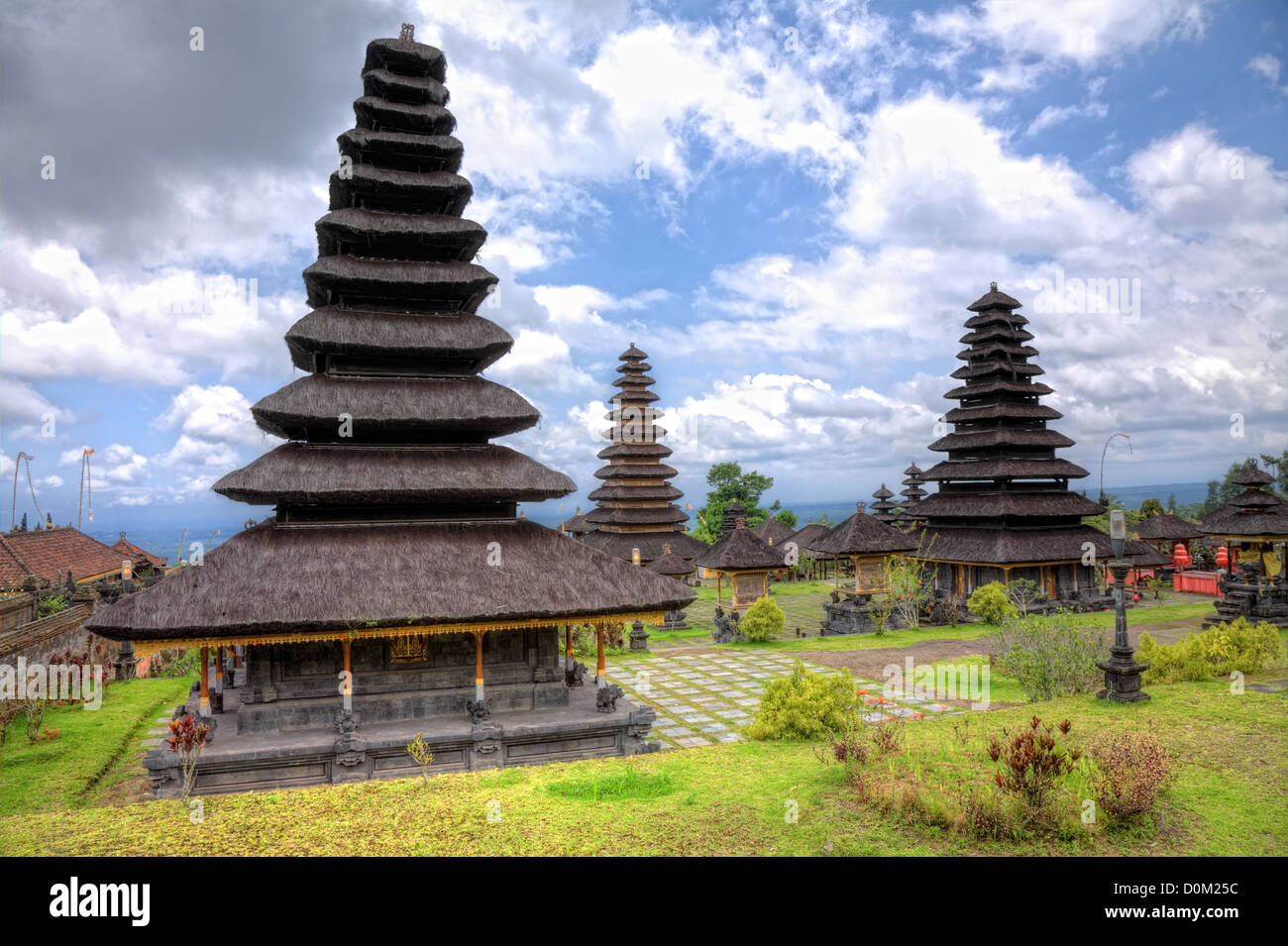 Der Muttertempel Besakih oder Pura Besakih, größte und heiligste hinduistische Tempel auf Bali, Indonesien Stockfoto