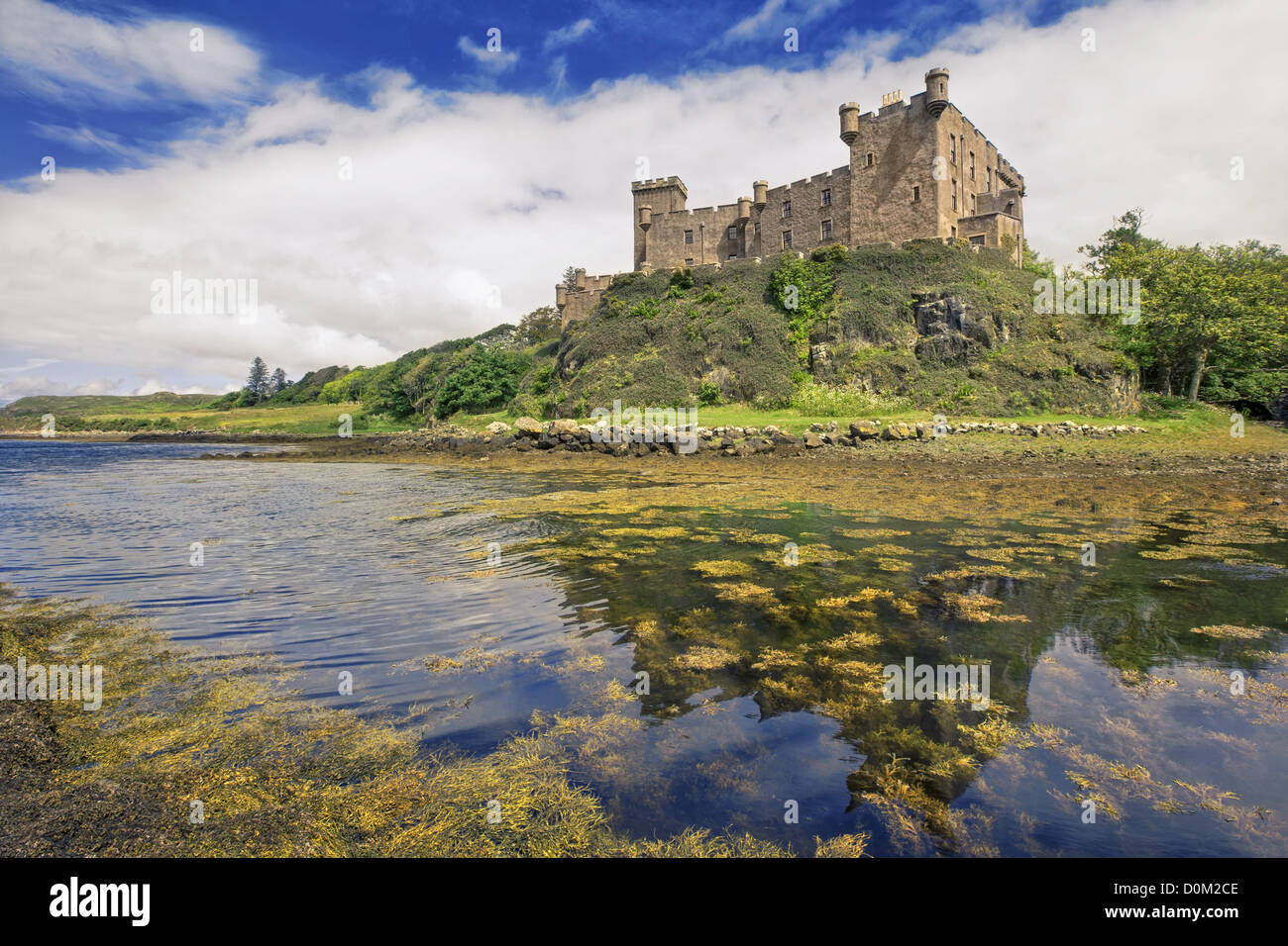 Dunvegan Castle auf der Isle Of Skye - Sitz des MacLeod MacLeod, Schottland Stockfoto